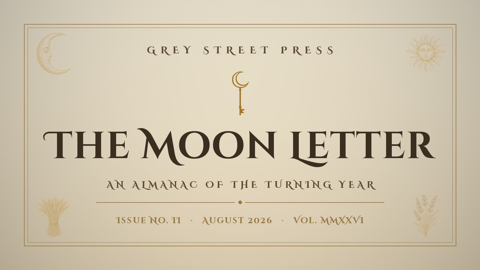 The Moon Letter — August 2026: The Sturgeon Moon and a Month for Gathering In