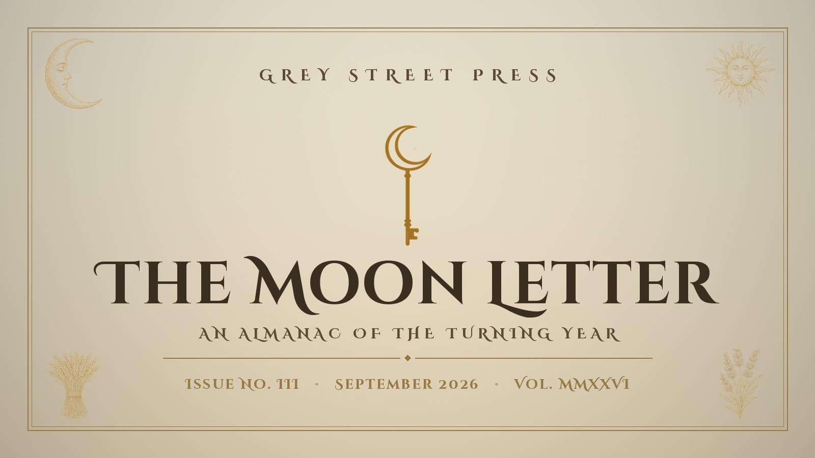 The Moon Letter — September 2026: The Harvest Moon and a Month for Weighing